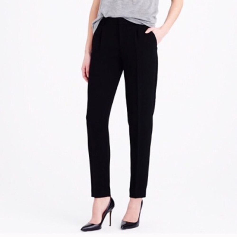 J Crew Factory Drapey Pull On Pant - Style G7528- Black - Size 10